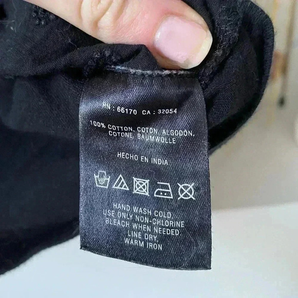 Anthropologie 9H15STCL Black Women’s Blouse with Embroidered Detail and Tie Back - Picture 4 of 6